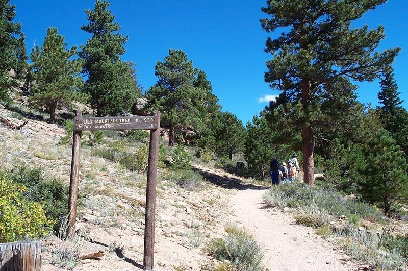 Up we go to Lily Mountain.  The guidebook said it was a good hike for kids???