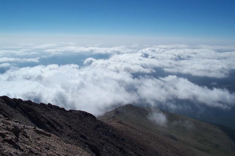 Looking West from near the summit of Meeker.