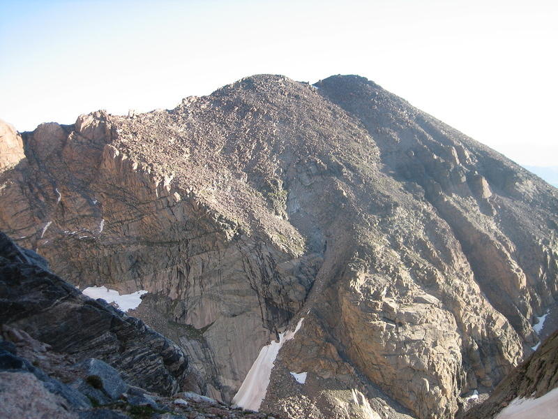 The south side of Mt. Lady Washington with a clear view of the Camel gully route.