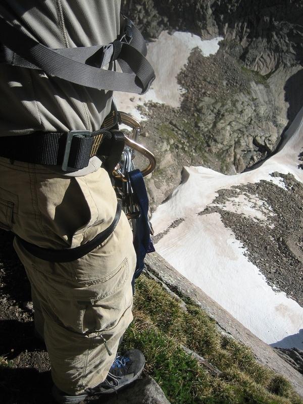 Me on the narrow part of Broadway shortly after my pack got caught on the wall and I was in mortal fear of falling forward.