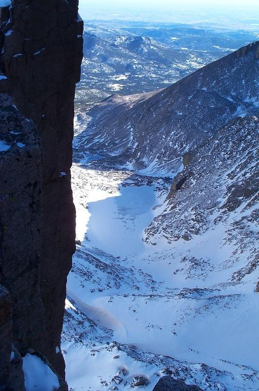 Chasm lake and Peacock Pool.