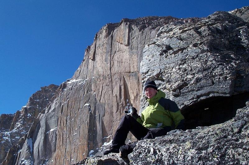 Scott enjoying the adrenaline at the edge of Chasm View.