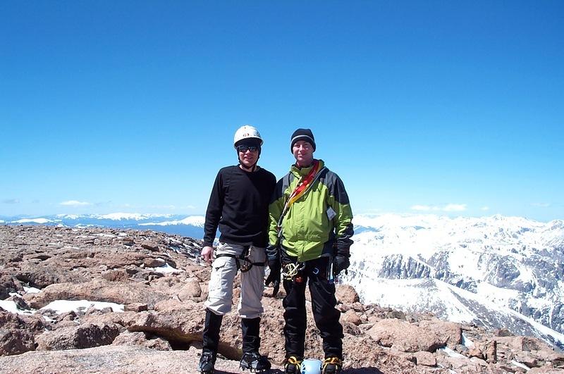 Two very happy but very tired guys on the summit.