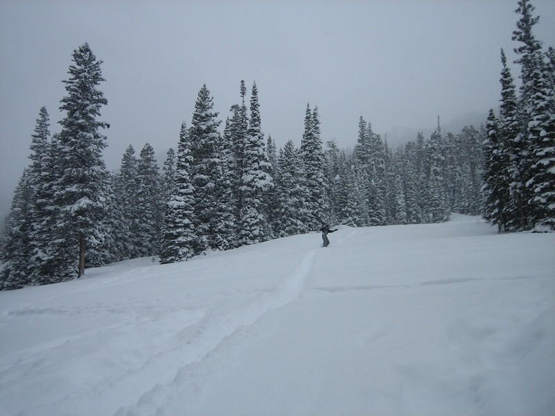 Alan snowboarding at Hidden Valley