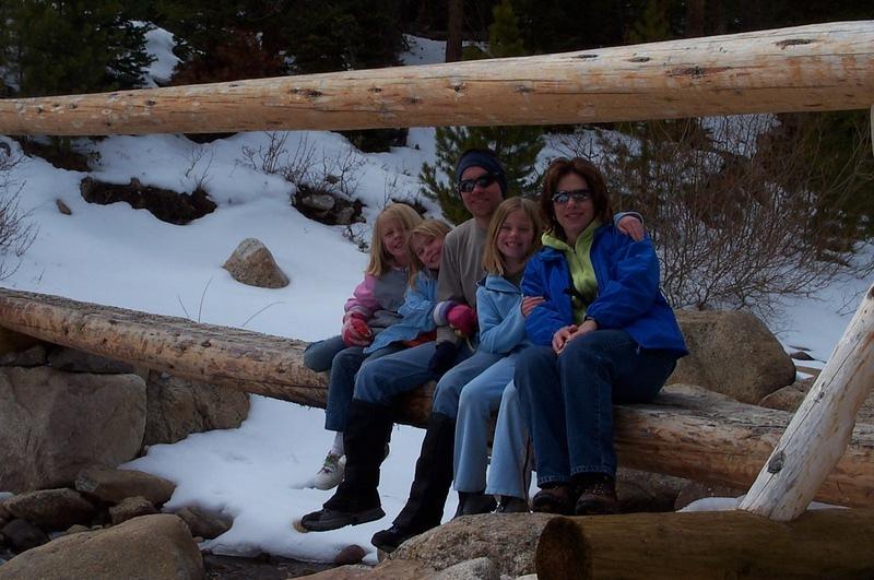 Our family on the bridge.  Our kids love this hike, we had no whinning all day.  They loved climbing on the rocks.  We did hike