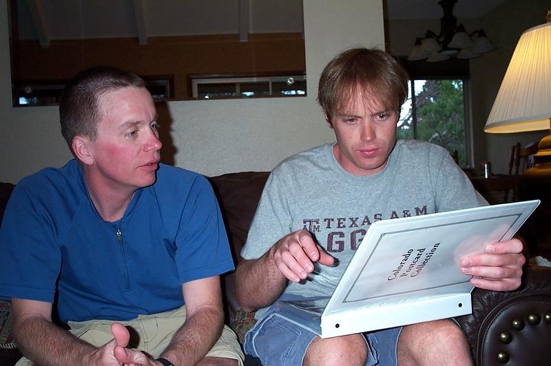 BigAl and Smudge checking out Marvman's very cool postcard collection