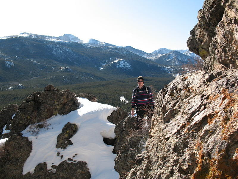 Alan with his favorite mountain in the background.