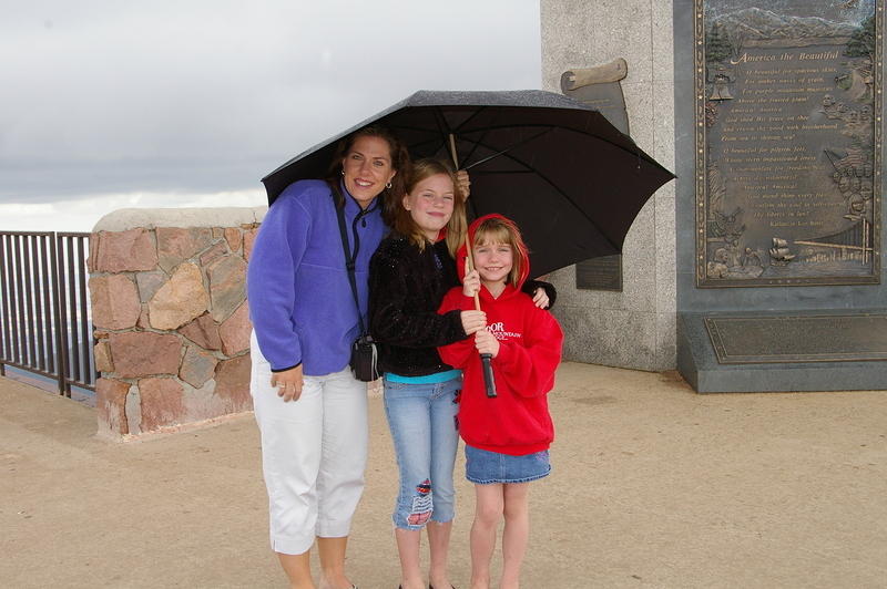 My camera froze up and got water drops on the lens, so this super nice woman offered to take our photo.  She emailed this to us.