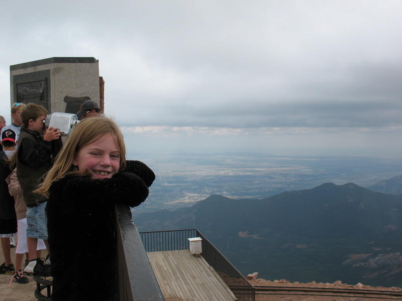 Elizabeth taking one last look before we left