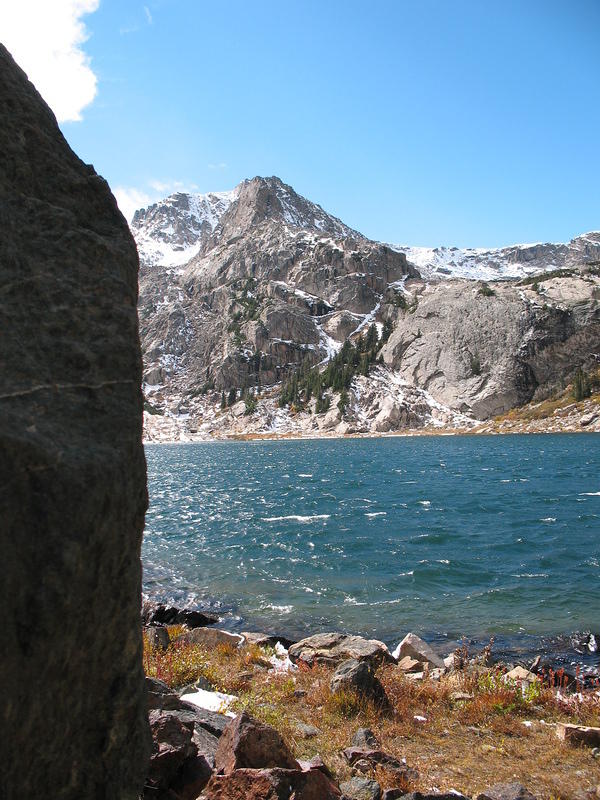 I hid behind this rock to take my picture