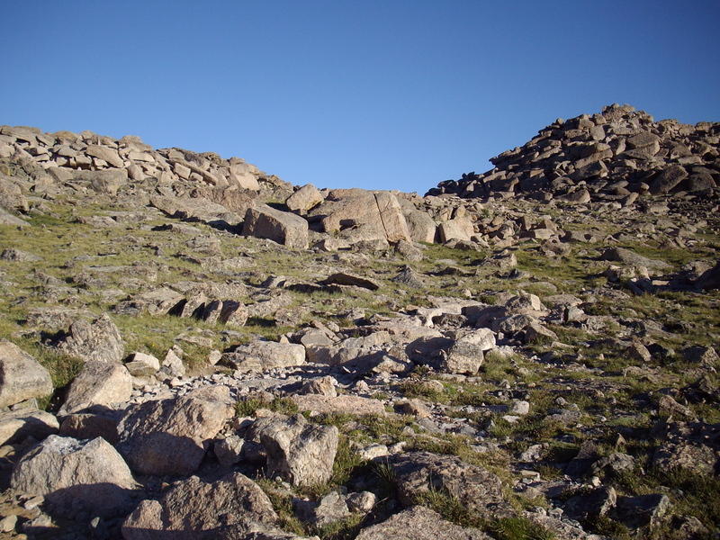 Coming up to Granite Pass on the Jim's Grove trail.