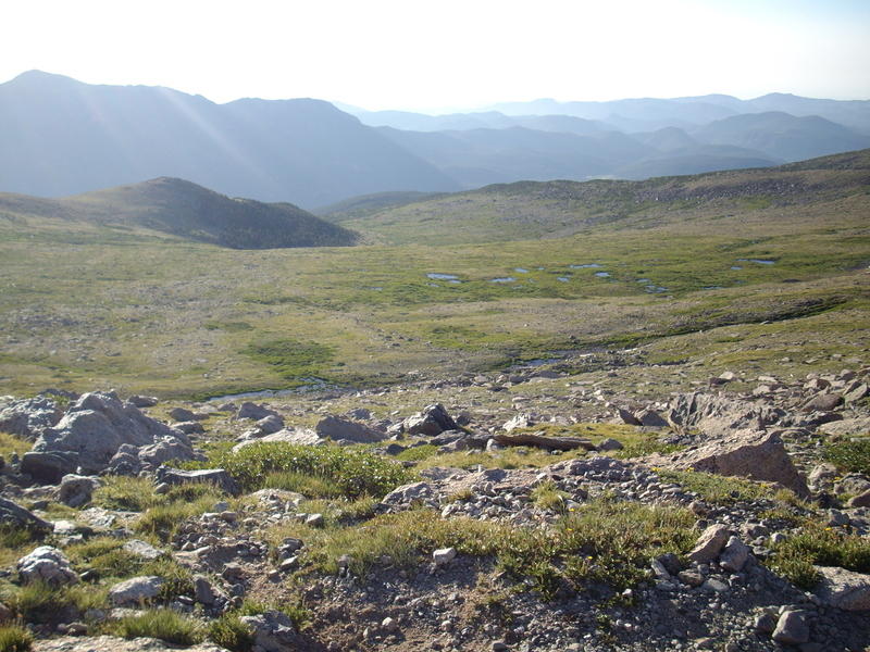 Looking back SE from right before Granite Pass.