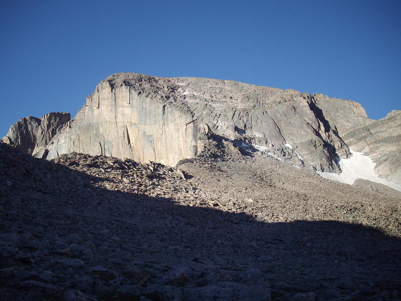 Starting up the Boulderfield heading straight for ChasmView.