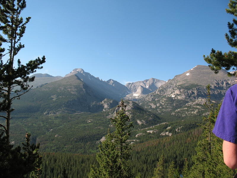 Nice views of Longs Peak heading up the first part of the trail