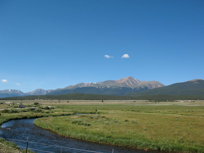 On our way to Mt. Elbert hiking 