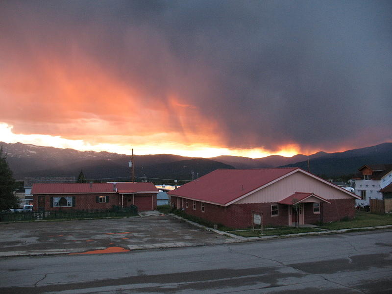 The skies were on fire Thursday night, we took this from the deck of our house