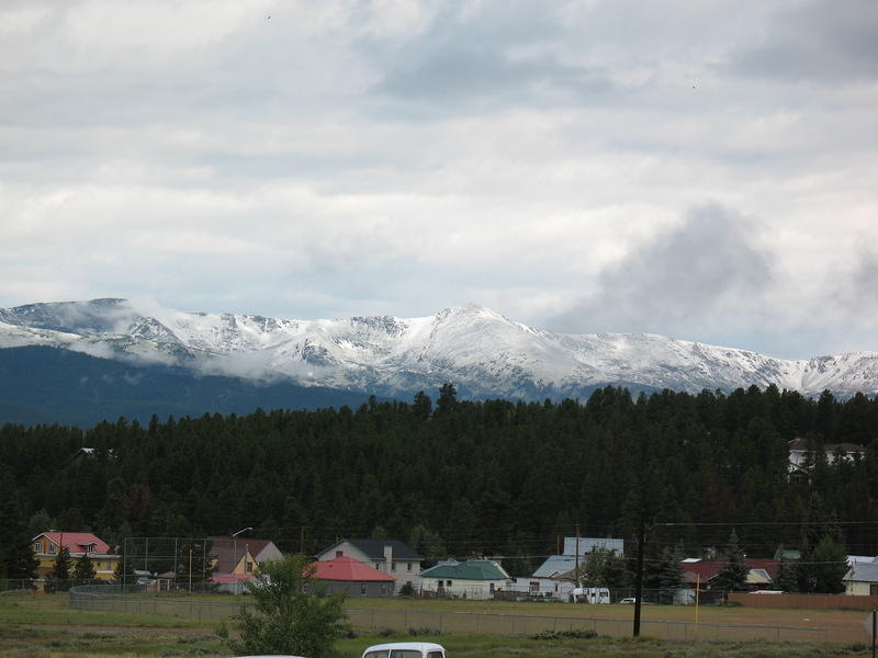 After the storm ended, we had snow