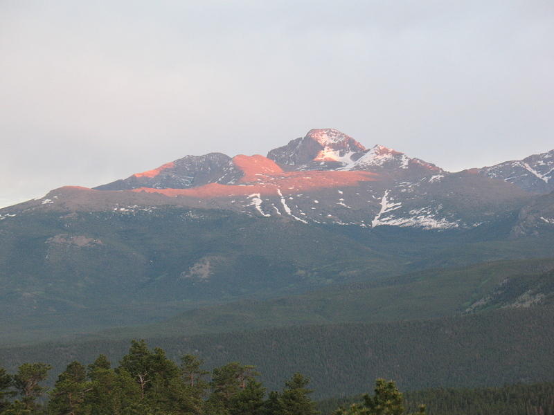 Longs Peak at Sunset