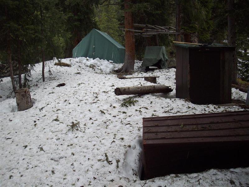 NPS camp in the middle of the forest I stumbled upon.