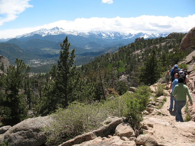 Great views of the divide along the trail