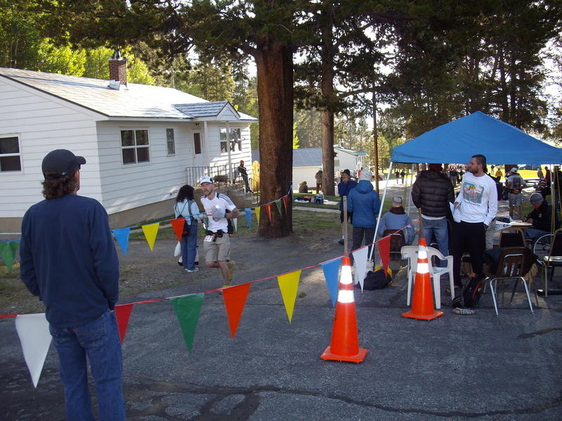 Me coming out of Fish Hatchery aid station - Mile 23.5