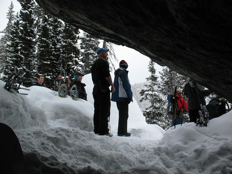 Looking out of the cave