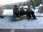 At the Bear Lake TH right after the girls got their snowshoes on.