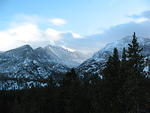 Nice view of Glacier Gorge form the trail above Nymph Lake.