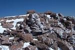 The cairn at the top of the Homestretch.