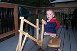 Luke excavating the deck