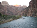 Crossing the river on the Bright Angel trail.