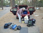 Mike packing up