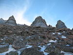 Spires on the Keyboard of the Winds.  We went to the left of the leftmost tower.