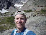 Me right above Shelf Lake.