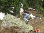 Boulder climbing