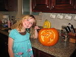 Rebecca's bat jack-o-lantern