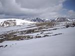 Looking north/northwest towards Sprague from the Bighorn Flats.