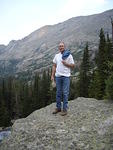 Dad above the waterfall