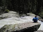 Alan enjoying the falls