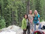 Becca, Hannah and myself hanging on this sturdy tree